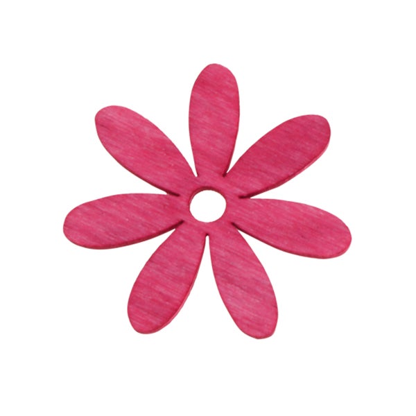 Dekorative Holzblume mit Loch in der Mitte