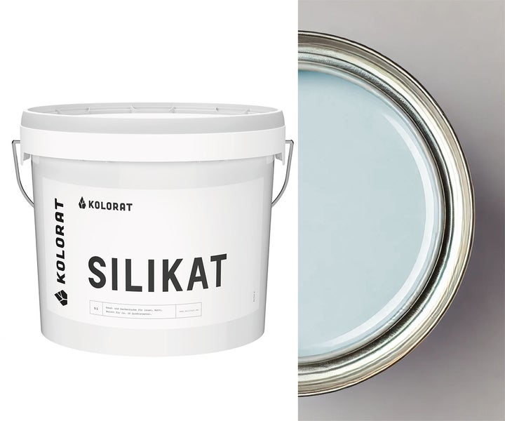 Kolorat Silikat Wandfarbe und Deckenfarbe in 5 Liter Eimer für den Innenbereich, matt.