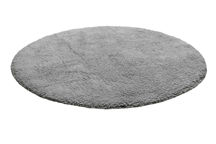 Badteppich Hellgrau Ole WECONhome Basics 90 cm rund