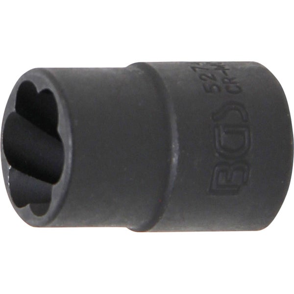 BGS Spiral-Profil-Steckschlüssel-Einsatz / Schraubenausdreher Antrieb Innenvierkant 10 mm (3/8) SW 14 mm - 5274