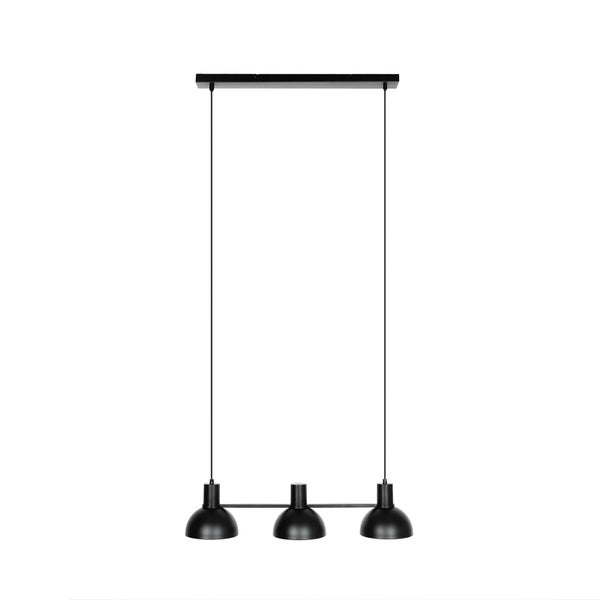 Lucande Pendelleuchte Mostrid (Design, Modern) in Schwarz aus Metall (3 flammig E27) - Design-Hängeleuchte Esstischlampe Hängelampe Hängeleuchte Wohnzimmerleuchte