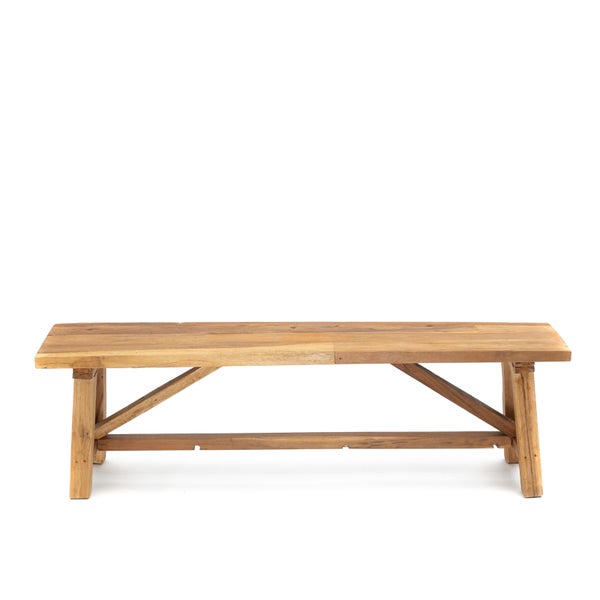 Holzbank für den Innen- und Außenbereich