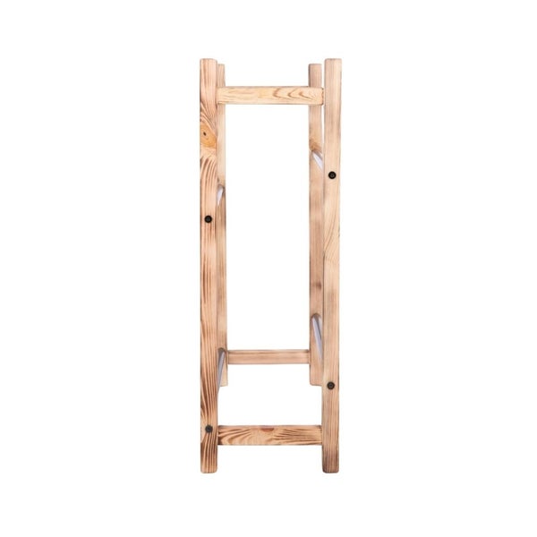 PROREGAL Getränkekistenregal EIFEL HxBxT 95x82x32cm 4 Kisten auf 2 Ebenen Massives Kiefernholz Gebrannt