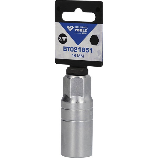 BRILLIANT TOOLS 3/8 Zündkerzen-Stecknuss 18 mm - BT021851
