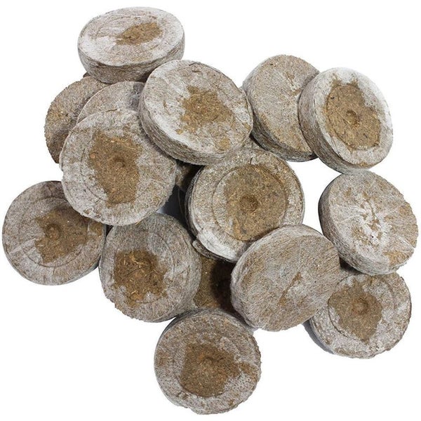 Jiffy Torfquelltöpfe 100 Stück 41 mm – Organische Kokoserde, Für Gemüse & Blumen, Einfache Anwendung, Vielseitig für Stecklinge & Jungpflanzen, Sicheres Wachstum