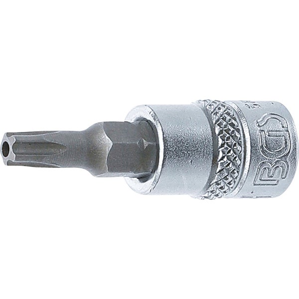 BGS Bit-Einsatz Antrieb Innenvierkant 6,3 mm (1/4) TS-Profil (für Torx Plus) mit Bohrung TS25 - 5184-TS25