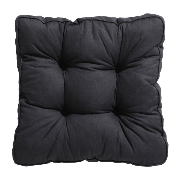 Sitzkissen Florance Basic schwarz - ca. 47x47 cm - 4er-Set