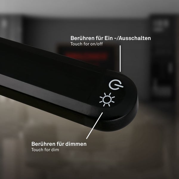 LED Schreibtischlampe Tischlampe Büroleuchte Dimmbar Touch Warmweiß Schwenkbar