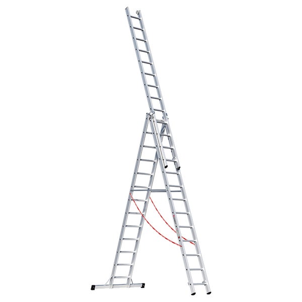 Aluminium Mehrzweckleiter in A-Form mit ausgefahrener Verlängerung