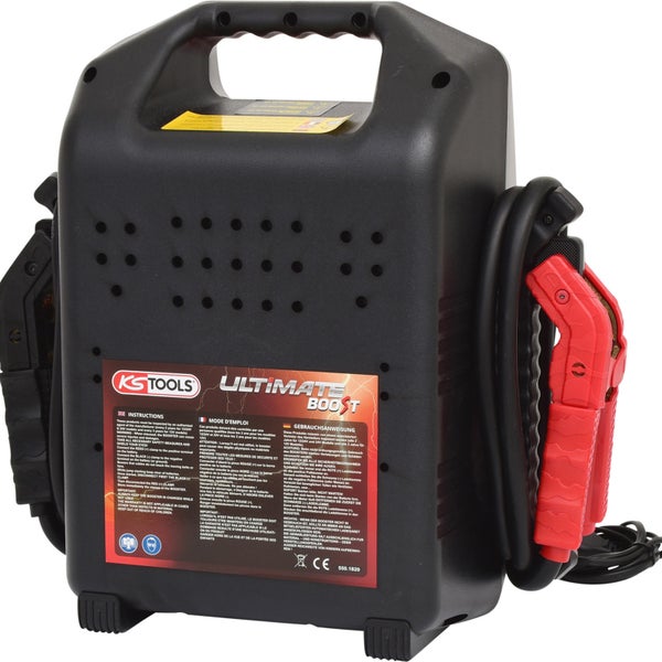 KS TOOLS 12 V + 24 V Batterie-Booster mobiles Starthilfegerät 1.700 A - 550.1820