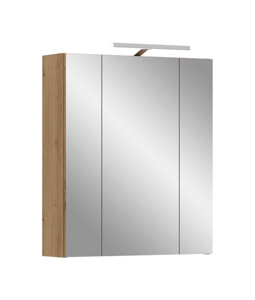 Spiegelschrank mit Beleuchtung und drei Türen