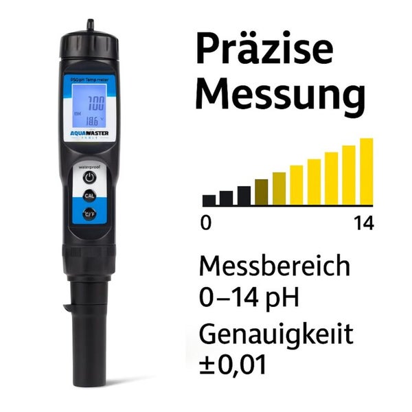 Aqua Master Tools pH Messgerät zur präzisen Messung des pH-Werts