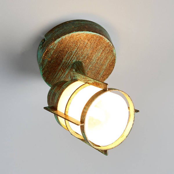Lindby Wandleuchte, Wandlampe Innen Giorgi (Retro Vintage Antik) in Bronze aus Metall (1 flammig E14) - Wandstrahler Wandbeleuchtung Schlafzimmer / Wohnzimmer Wohnzimmerleuchte