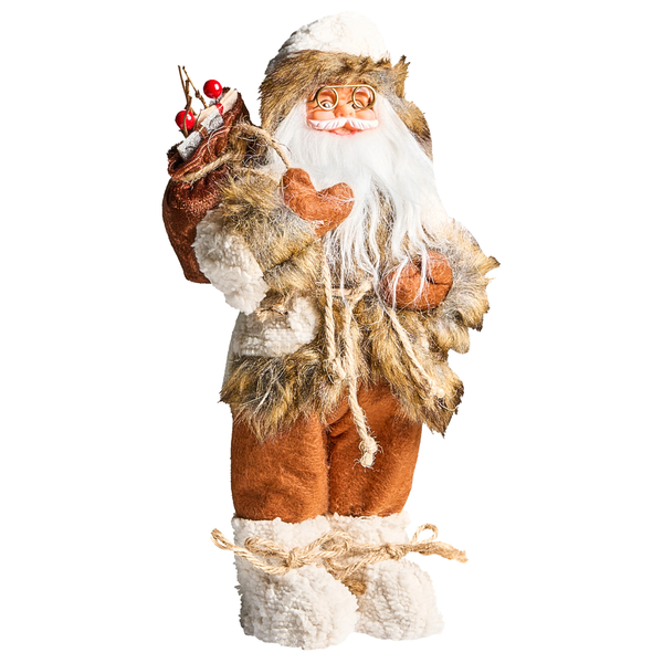 Dekorativer Weihnachtsmann mit Sack