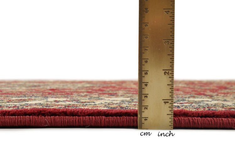 Gewebter Teppich im Orient-Design Hamadan Rot 50x80 cm