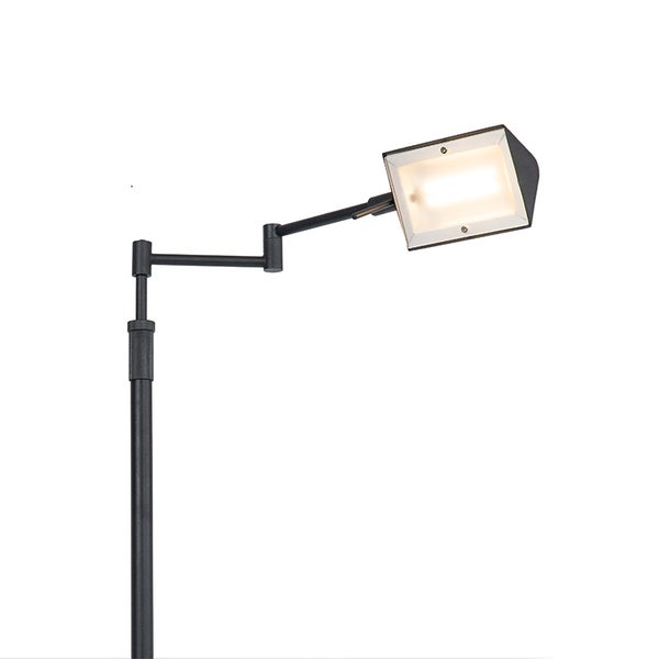 Schwarze Außenleuchte mit verstellbarem Arm