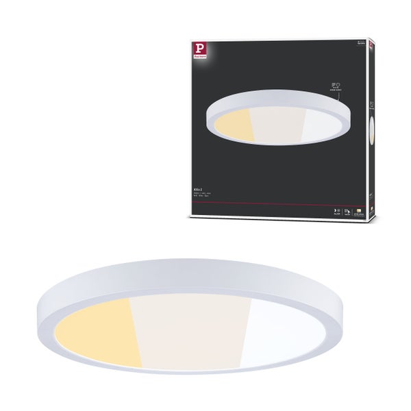 LED Panel Abia 2 White Select Dämmerungsgesteuerter Bewegungsmelder (HF) rund 400 mm 16W 1400lm White Select Weiß