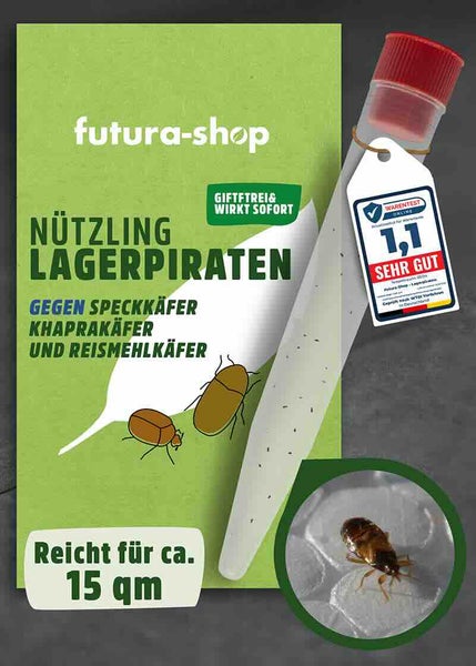 Nützling Lagerpiraten gegen Speckkäfer, Khaprakäfer und Reismehlkäfer