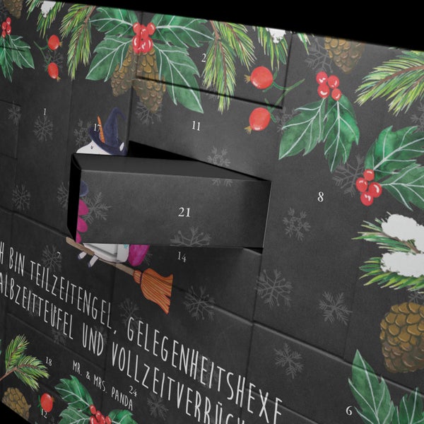 Mr. & Mrs. Panda Befüllbarer Adventskalender Einhorn Hexe - Schwarz