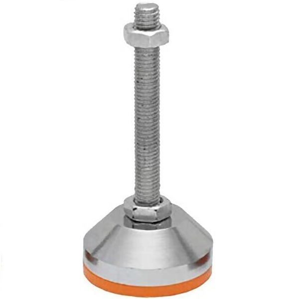 Stellfuß mit Gewindestange und Mutter aus Metall