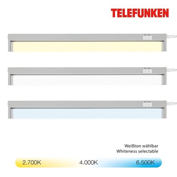 LED Unterbauleuchte CCT 6,5 W grau Kunststoff Telefunken