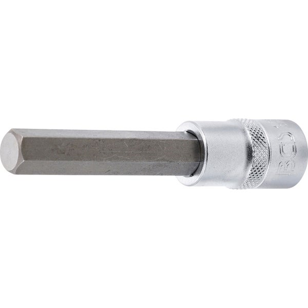 BGS Bit-Einsatz Länge 100 mm Antrieb Innenvierkant 12,5 mm (1/2) Innensechskant 12 mm - 4265