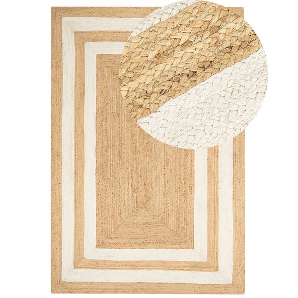 Teppich GEMEREK 160 x 230 cm Jute Beige
