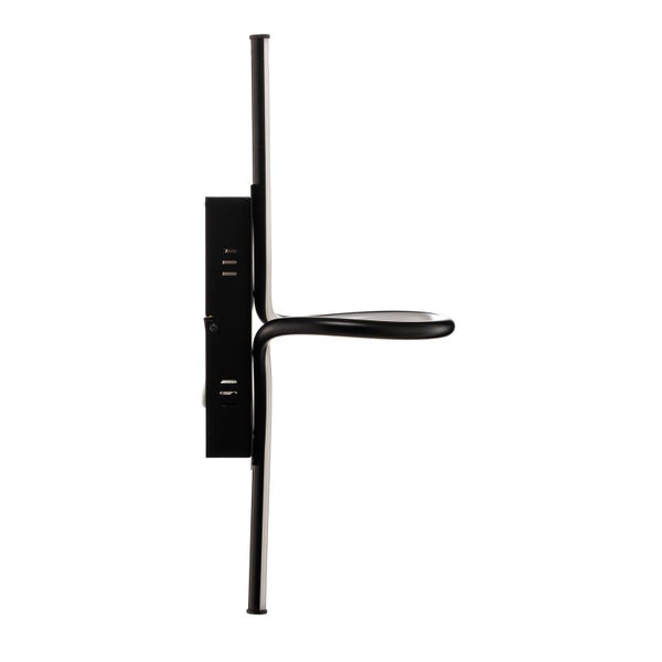 Lindby LED Wandleuchte, Wandlampe Innen Divola dimmbar (Modern) in Schwarz aus Aluminium (1 flammig ) - Wandstrahler Wandbeleuchtung Schlafzimmer / Wohnzimmer Wohnzimmerleuchte