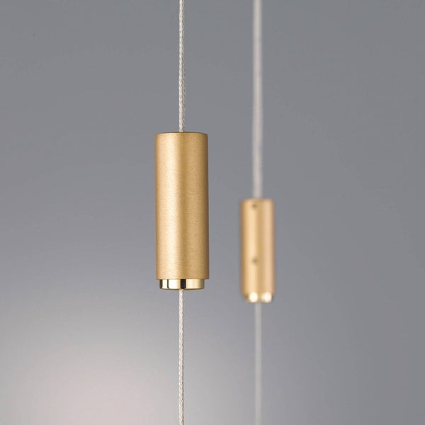 quitani LED Tolu (Modern) in Gold / Messing aus Aluminium (6 flammig, ) Wohnzimmerleuchte