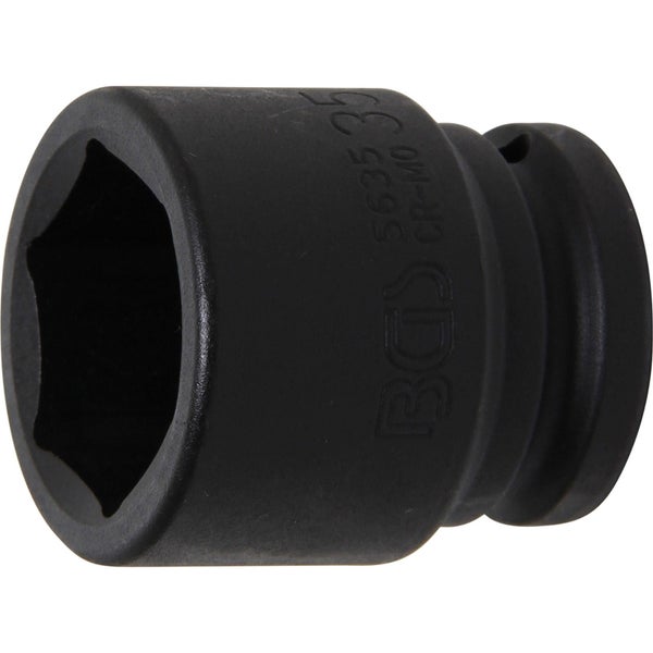 BGS Kraft-Steckschlüssel-Einsatz Sechskant Antrieb Innenvierkant 20 mm (3/4) SW 35 mm - 5635