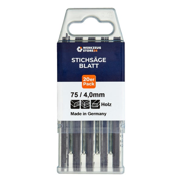 Stichsägeblatt 20er Packung 75/4,0 Millimeter für Holz