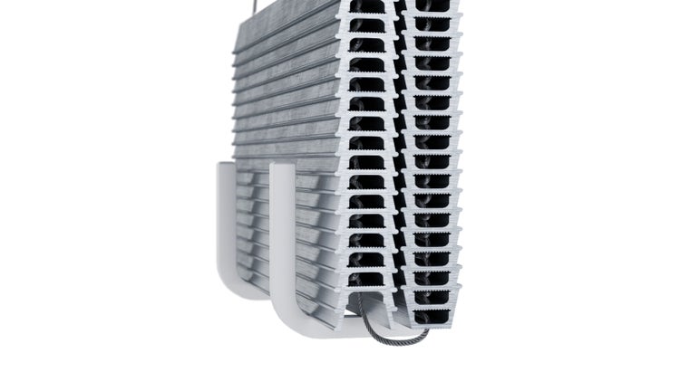 Aluminium Kühlkörper mit Drahtaufhängung