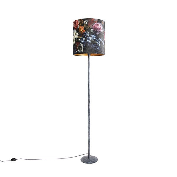 Qazqa Simplo Tischlampe – Moderner Designleuchter Mit Textilschirm, Dimmbar & E27-Fassung