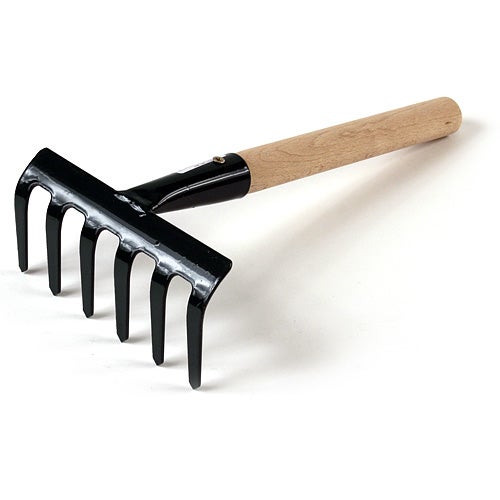 PROREGAL Gartenharke 109/250 6 Zinken mit Griff