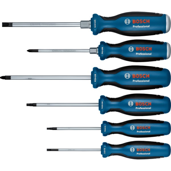 Bosch Schraubendreher 6tlg. SL / PH / PZ / TX  - 1600A02CV3