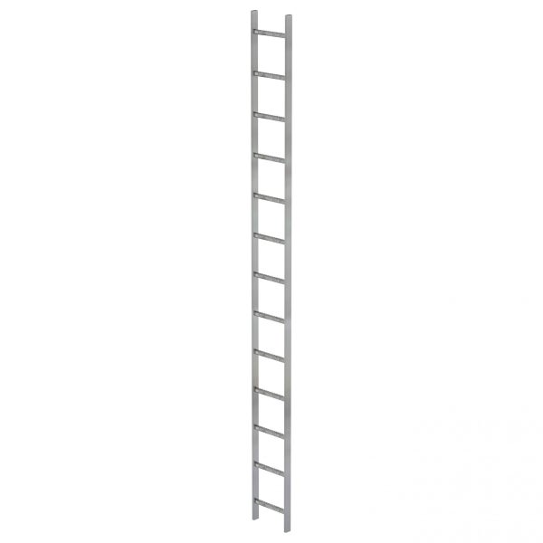 Leiter aus Metall mit Sprossen