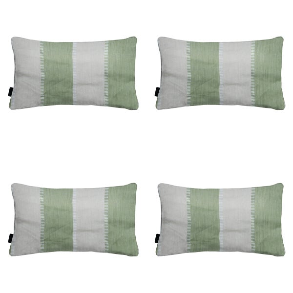 Dekokissen Banda khaki - Ca. 30x50 cm - 4er-Set