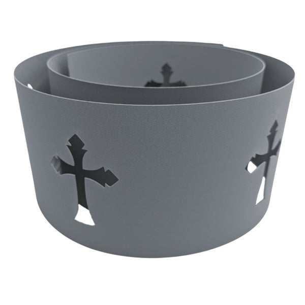 Dekoratives Windlicht-Set mit Kreuzmuster