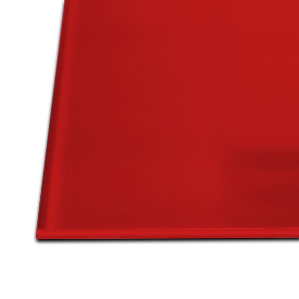Design Glasmagnettafel MIO - stylisches Glasboard für Zuhause und im Büro - Glastafel beschreibbar und magnetisch - 65x100 cm Rot