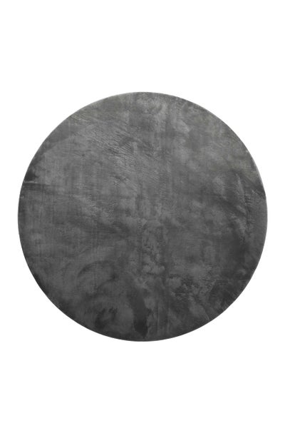 Teppich Rund Anthrazit soft & weich Lago Homie Living 200 cm rund