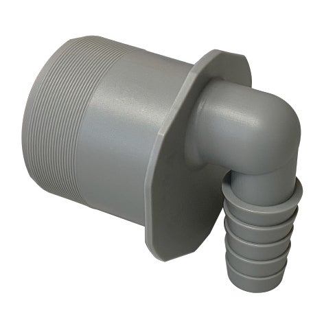HAAS® Schlauchanschluss Schlauchnippel DN 50, 90° gewinkelt für Schläuche von 18 bis 21,7 mm (5107)