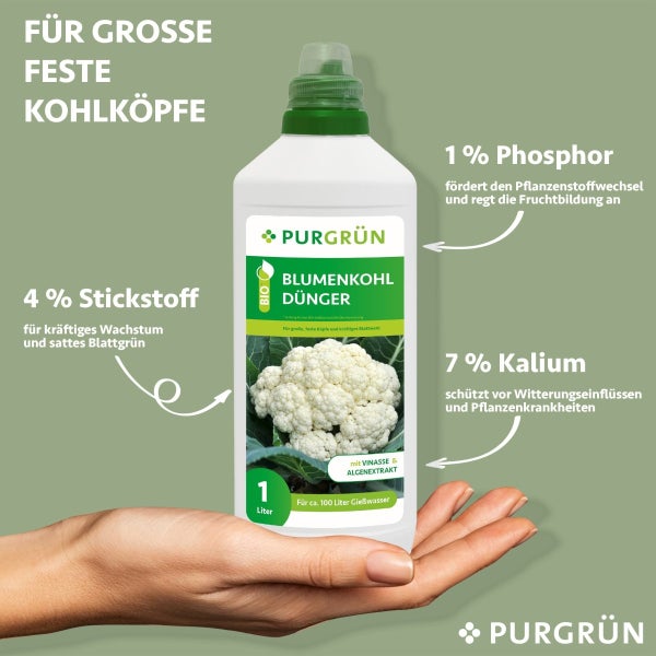 Purgrün Bio-Blumenkohl-Dünger 1 Liter
