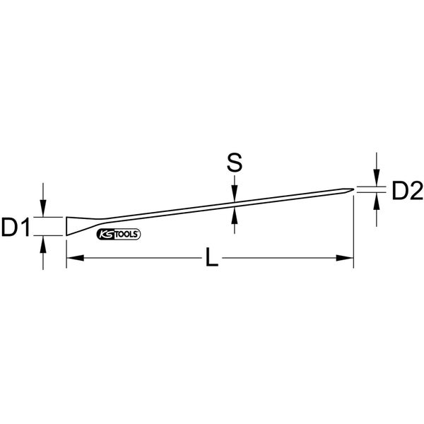 KS TOOLS Montiereisen 600 mm - 129.2219