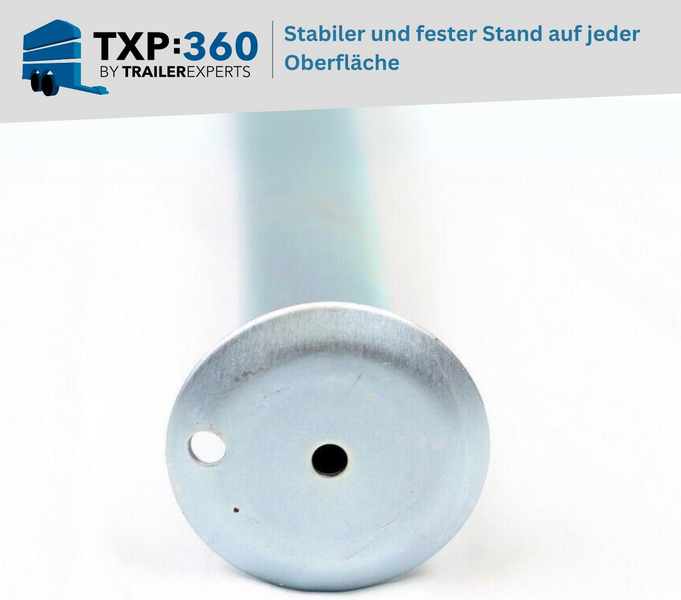 2x Abstellstützen 600mm im Set mit Halter für PKW Anhänger inkl. Montageschrauben