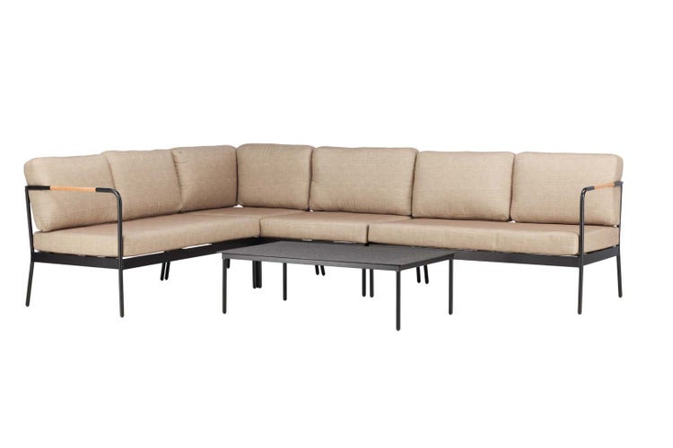 Pehnna Lounge-Set 2 Teile beige,schwarz. 70 X 120 X 40 cm