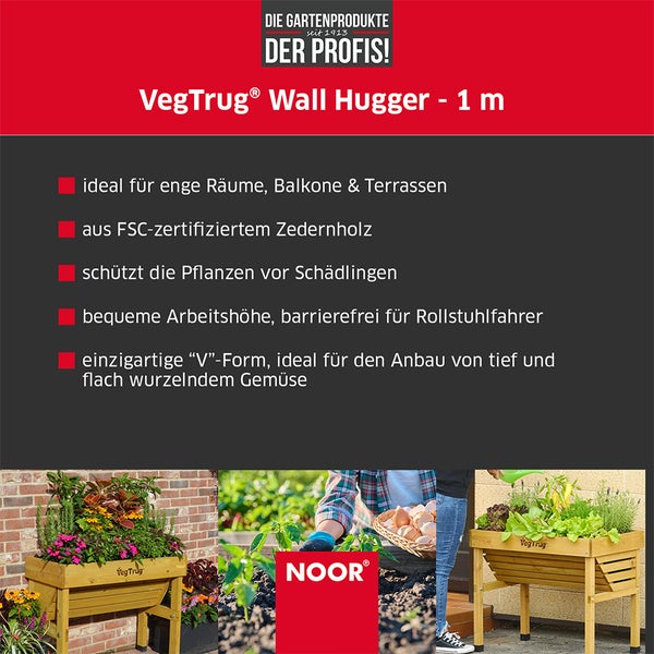 VegTrug® Wall Hugger - Natur - 1,0 m (103x46x80 cm)