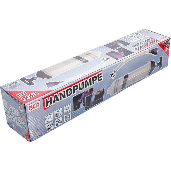 BGS Handpumpe 1500 Milliliter in Produktverpackung