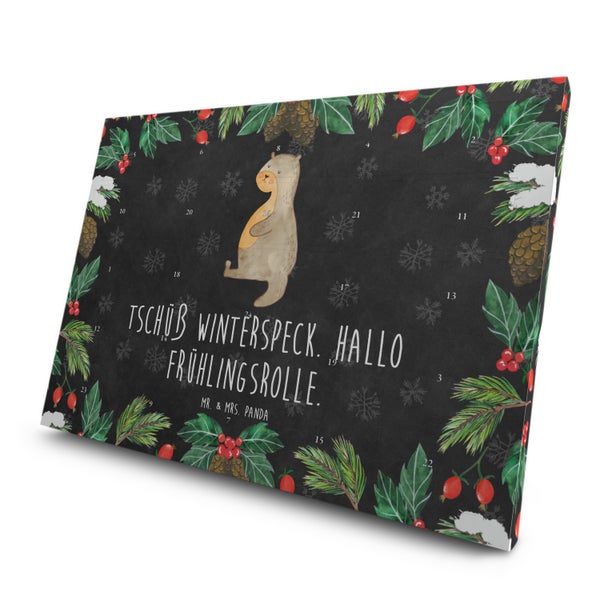 Mr. & Mrs. Panda Tee Adventskalender Otter Bauch - Schwarz