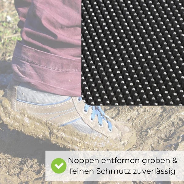 Fußmatte Schmutzfangmatte Fußabtreter Outdoor Gummi Außen Haustür Türmatte Fußabstreifer Türvorleger Schmutzfang Matte Sauberlaufmatten