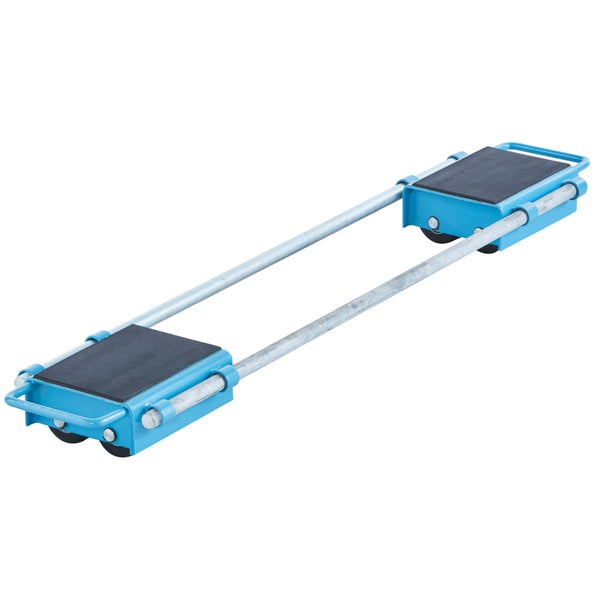 Möbelroller mit Rollen und Stahlstangen